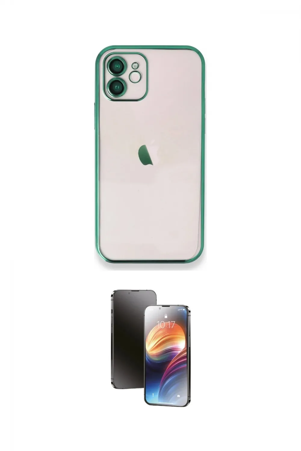 ieg™ iPhone 11 Kılıf Vadi Minimal - Siyah 3D Antistatik Mat Seramik Nano Ekran Koruyucu