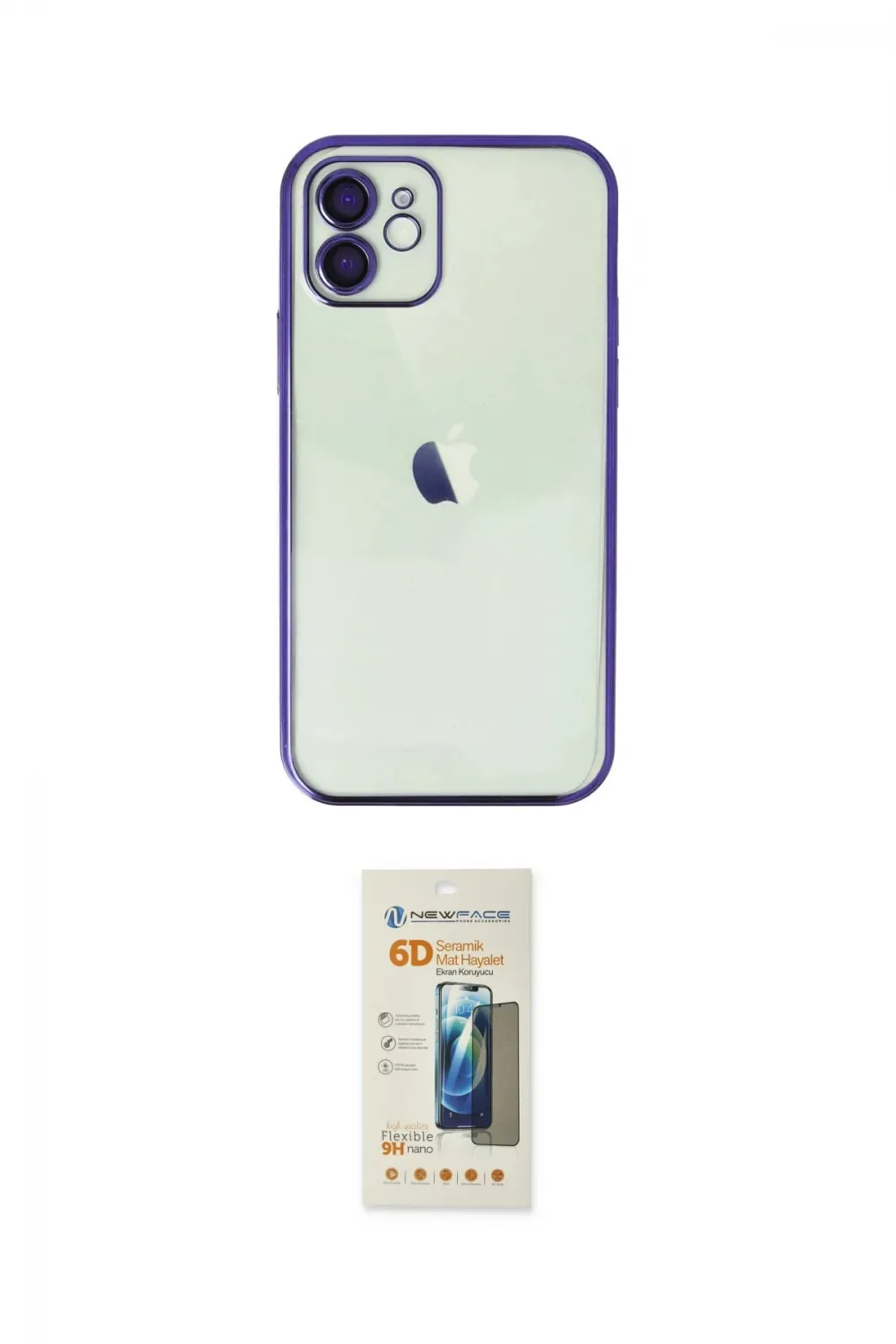 ieg™ iPhone 11 Kılıf Vadi Minimal - Siyah 6D Mat Seramik Hayalet Nano Ekran Koruyucu