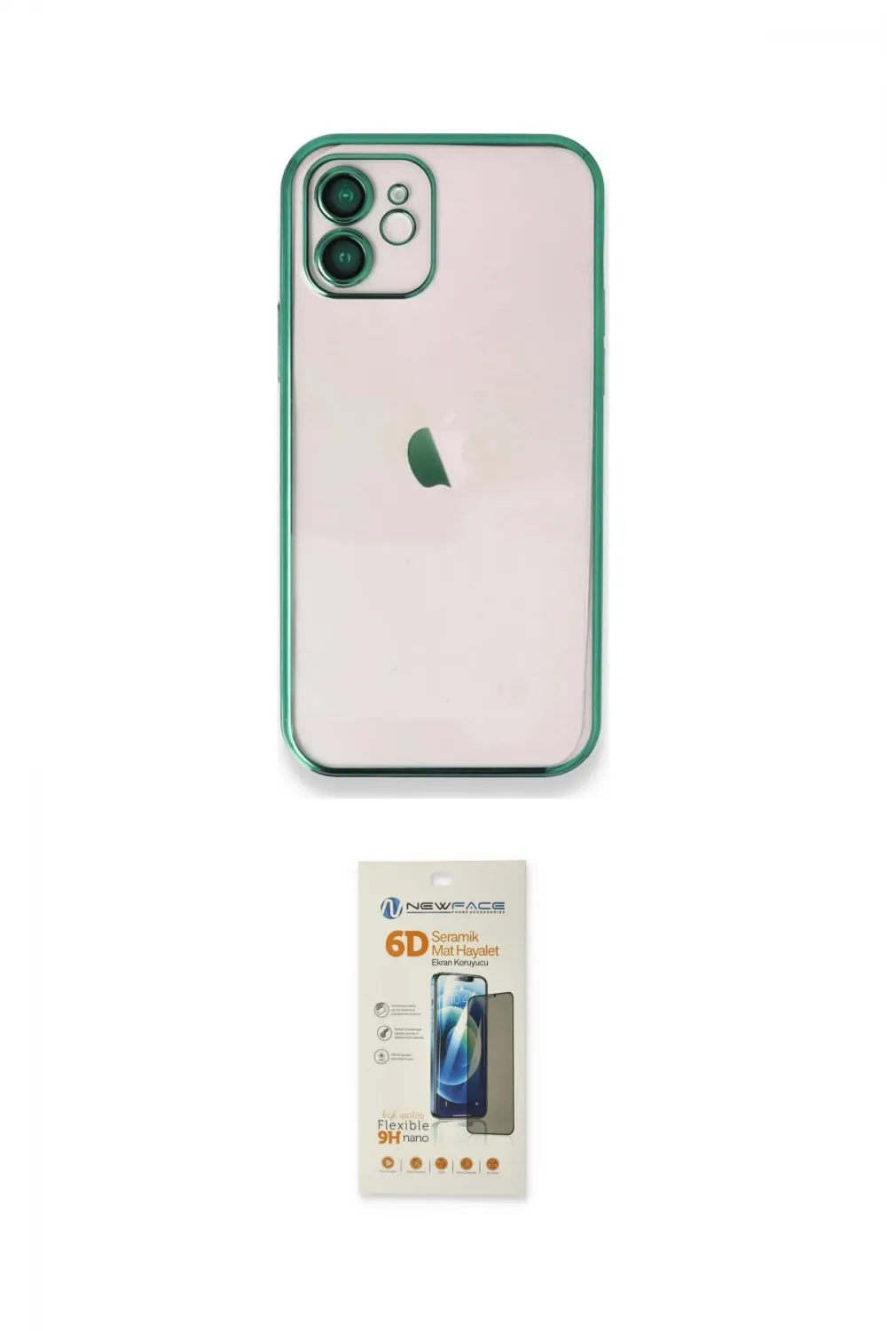 ieg™ iPhone 11 Kılıf Vadi Minimal - Siyah 6D Mat Seramik Hayalet Nano Ekran Koruyucu