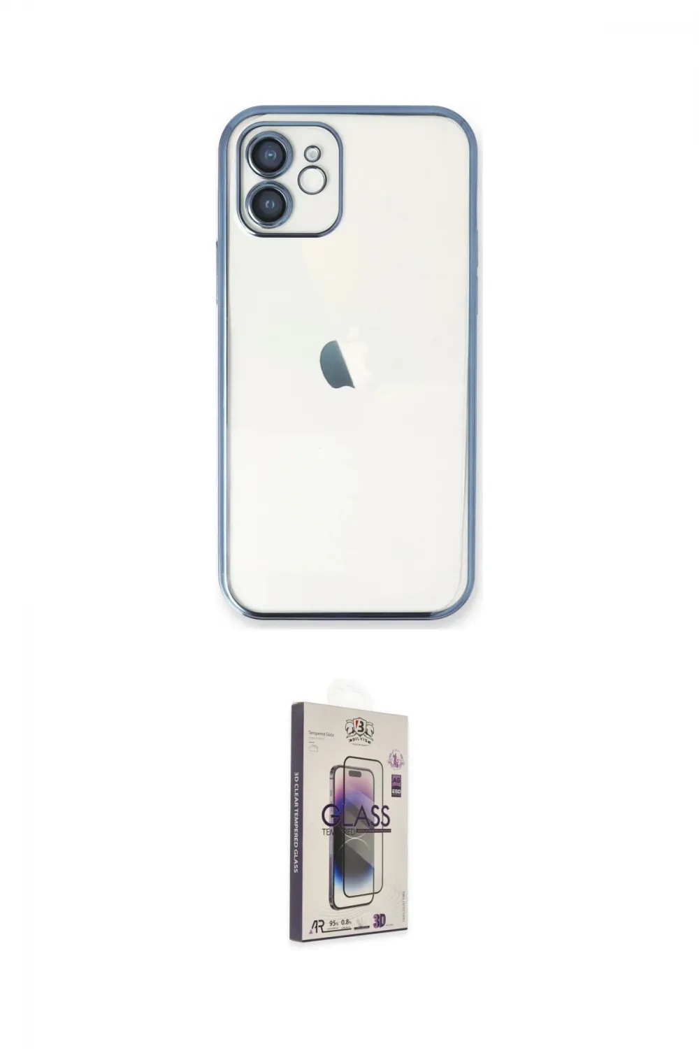 ieg™ iPhone 11 Kılıf Vadi Minimal - Siyah Bilvis 3D Cam Ekran Koruyucu