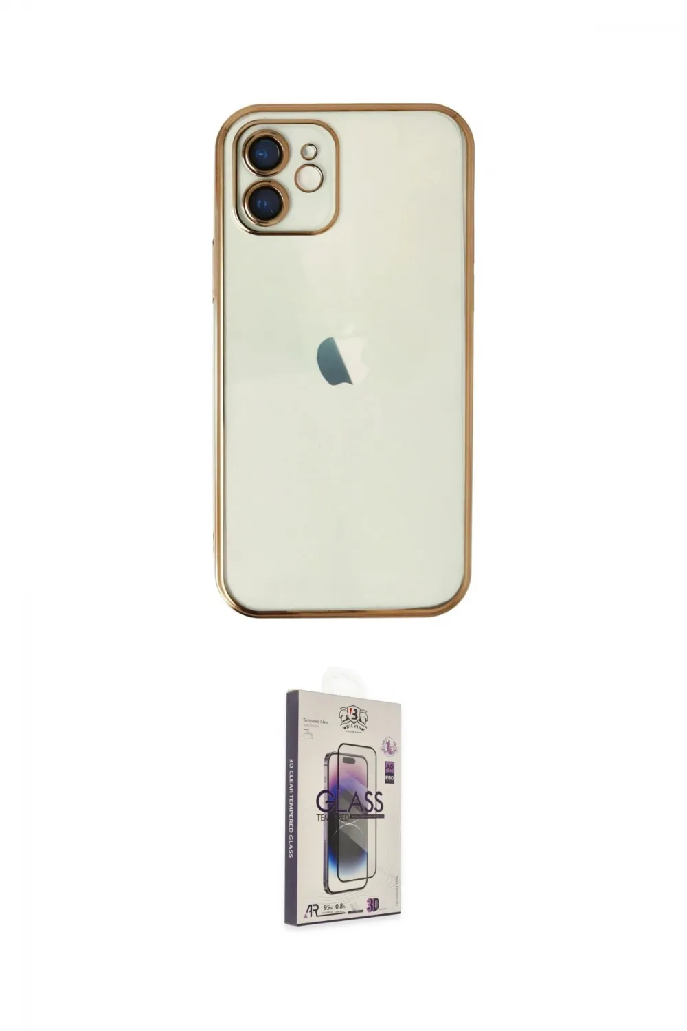 ieg™ iPhone 11 Kılıf Vadi Minimal - Siyah Bilvis 3D Cam Ekran Koruyucu