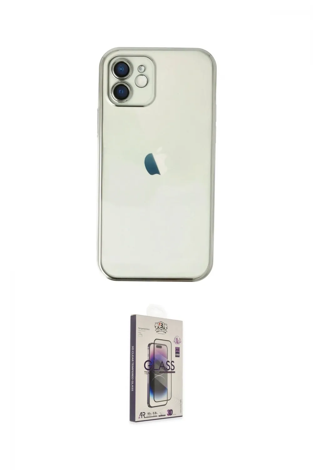ieg™ iPhone 11 Kılıf Vadi Minimal - Siyah Bilvis 3D Cam Ekran Koruyucu