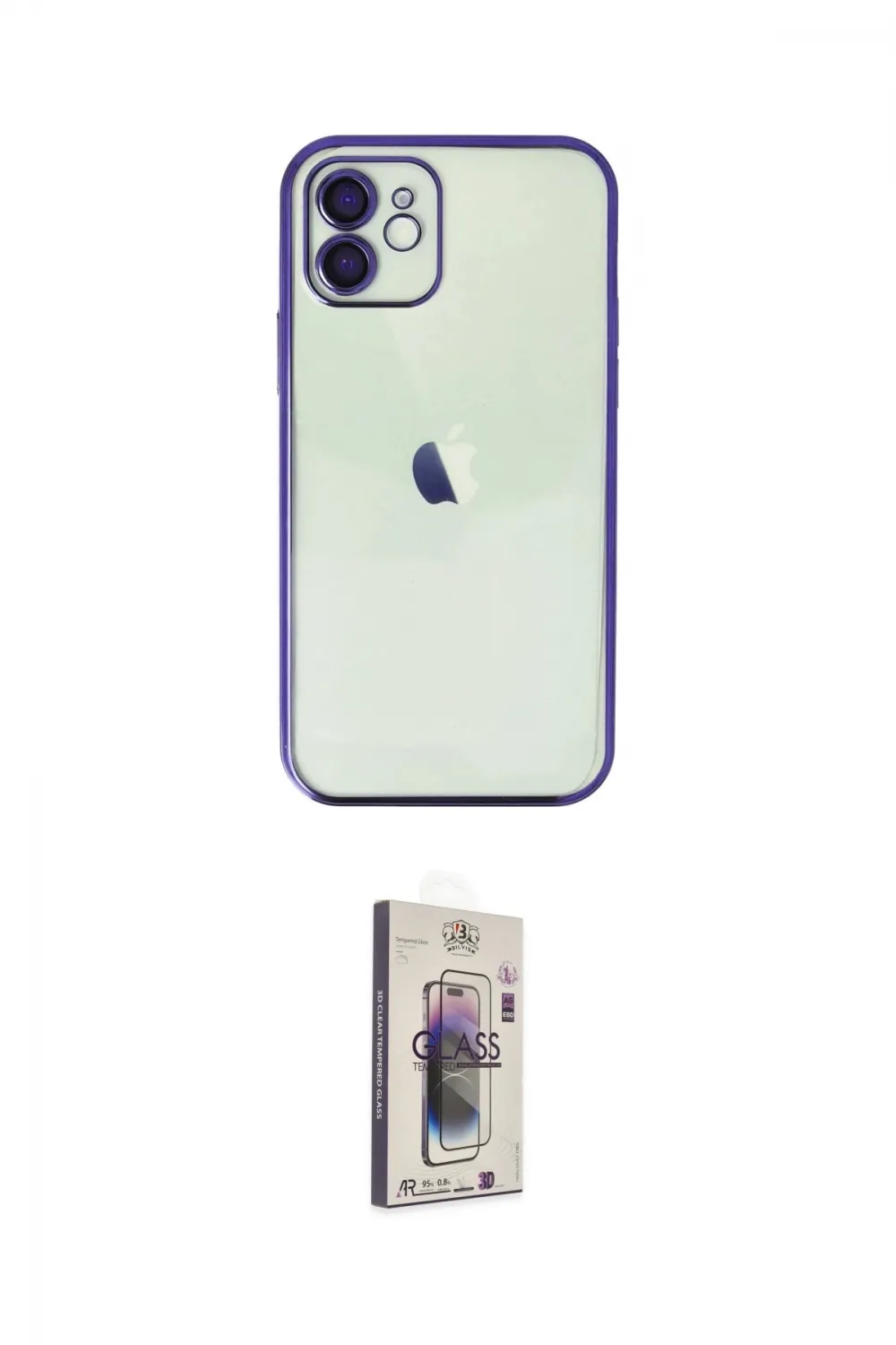 ieg™ iPhone 11 Kılıf Vadi Minimal - Siyah Bilvis 3D Cam Ekran Koruyucu