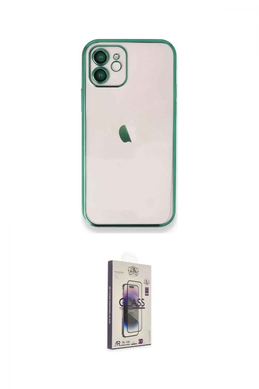 ieg™ iPhone 11 Kılıf Vadi Minimal - Siyah Bilvis 3D Cam Ekran Koruyucu