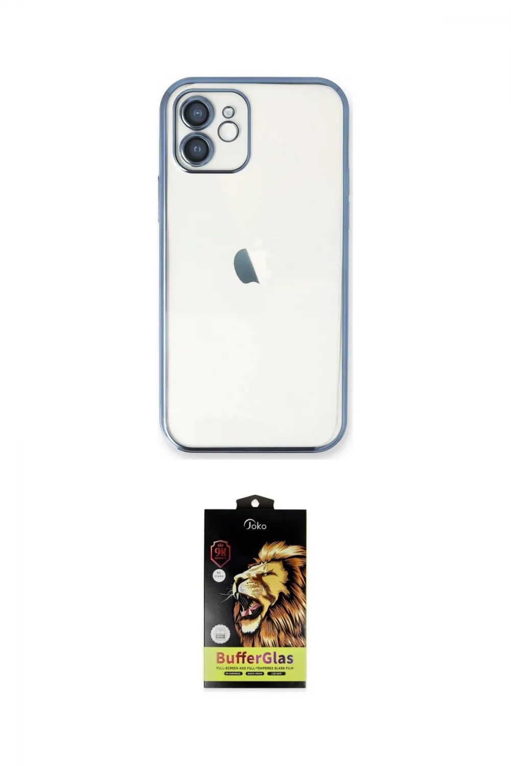ieg™ iPhone 11 Kılıf Vadi Minimal - Siyah Buffer Cam Ekran Koruyucu