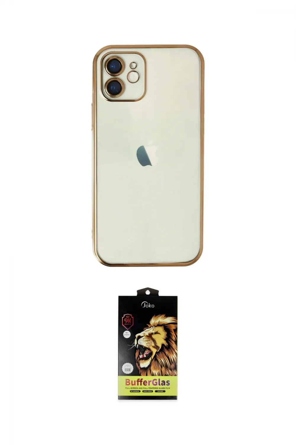 ieg™ iPhone 11 Kılıf Vadi Minimal - Siyah Buffer Cam Ekran Koruyucu