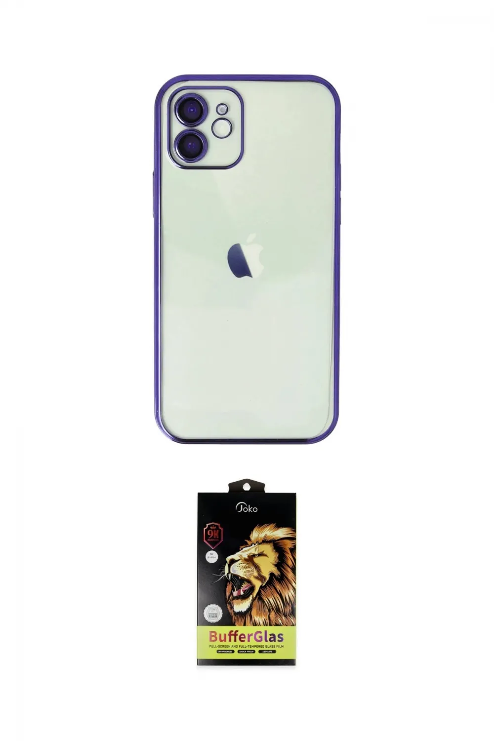 ieg™ iPhone 11 Kılıf Vadi Minimal - Siyah Buffer Cam Ekran Koruyucu