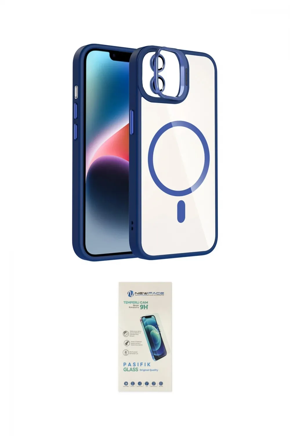 ieg™ iPhone 11 Kılıf Yadigar Asil Koleksiyonu - Şeffaf Pasifik Cam Ekran Koruyucu