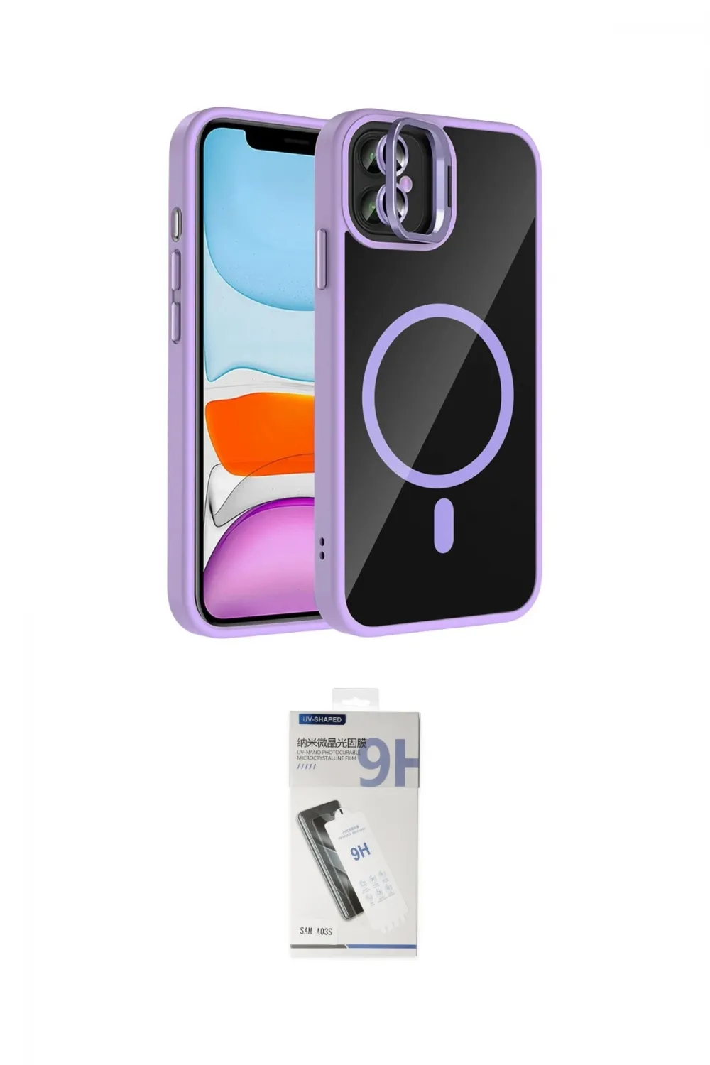 ieg™ iPhone 11 Kılıf Yadigar Asil Koleksiyonu - Şeffaf Uv Polymer Nano Ekran Koruyucu
