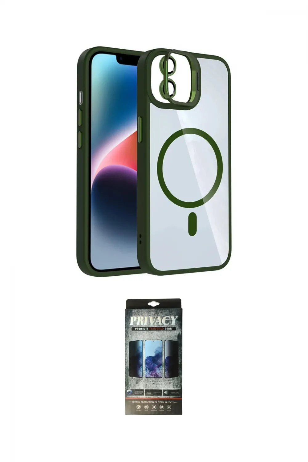 ieg™ iPhone 11 Kılıf Yadigar Asil Koleksiyonu - Siyah 34D Hayalet Izgaralı Cam
