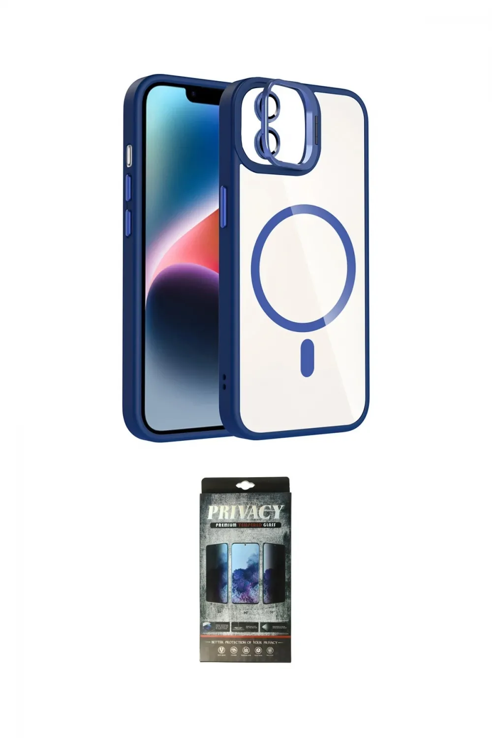 ieg™ iPhone 11 Kılıf Yadigar Asil Koleksiyonu - Siyah 34D Hayalet Izgaralı Cam