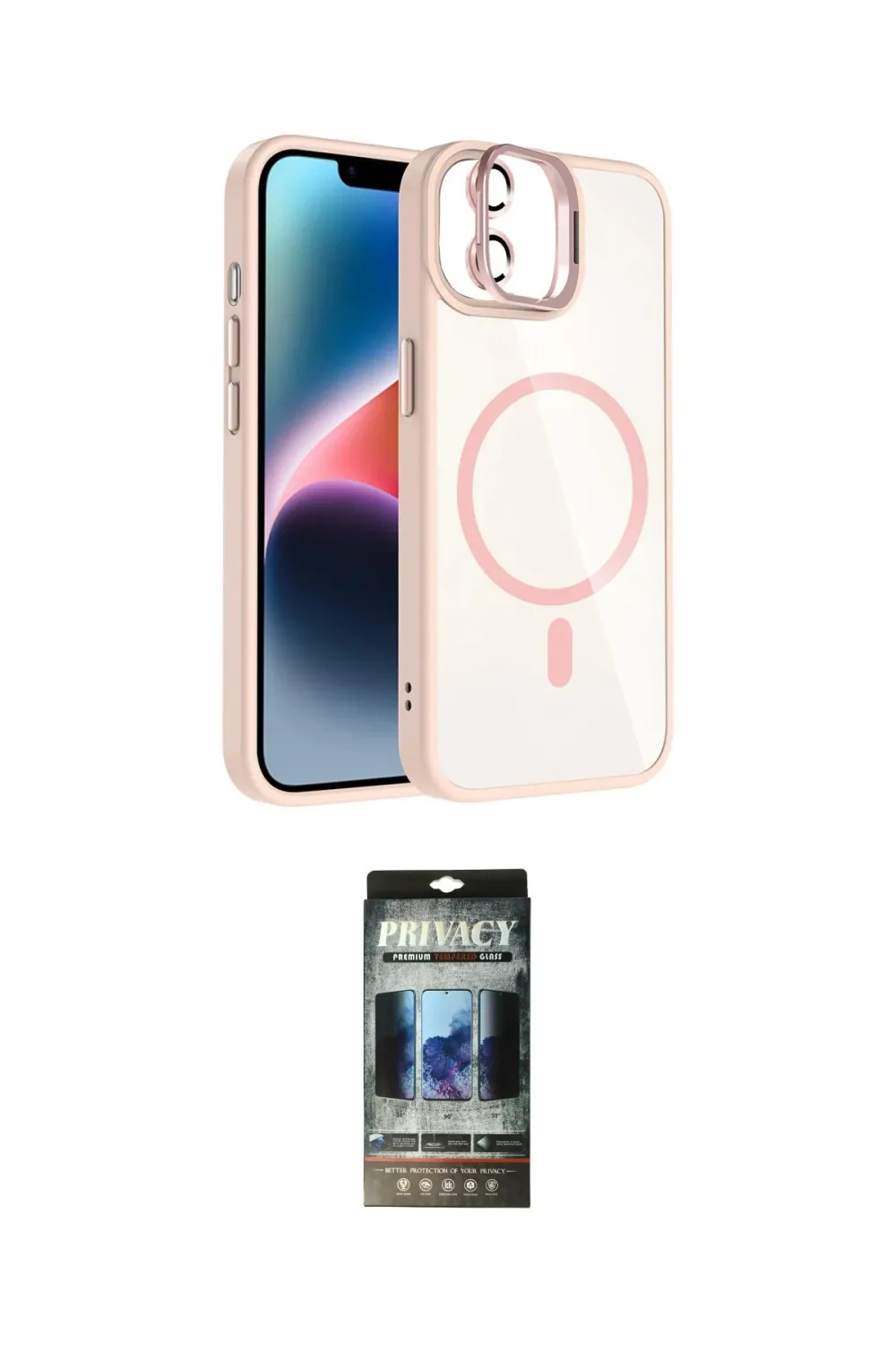 ieg™ iPhone 11 Kılıf Yadigar Asil Koleksiyonu - Siyah 34D Hayalet Izgaralı Cam