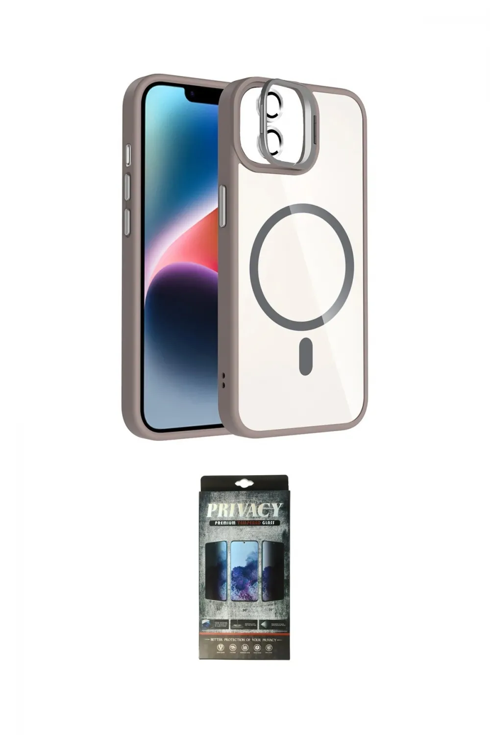 ieg™ iPhone 11 Kılıf Yadigar Asil Koleksiyonu - Siyah 34D Hayalet Izgaralı Cam