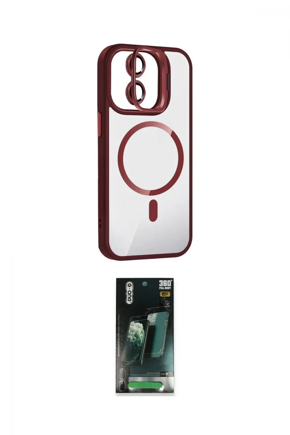 ieg™ iPhone 11 Kılıf Yadigar Asil Koleksiyonu - Siyah 360 Mat Full Body Arka Koruyucu
