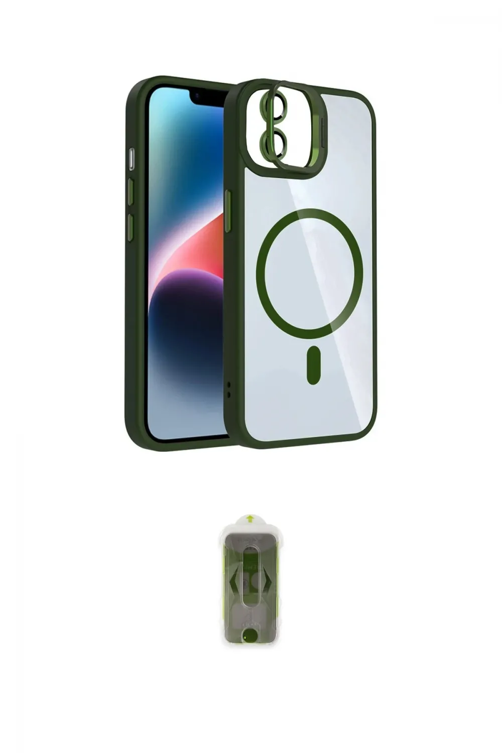 ieg™ iPhone 11 Kılıf Yadigar Asil Koleksiyonu - Siyah Joko Magic 5D Hayalet Cam