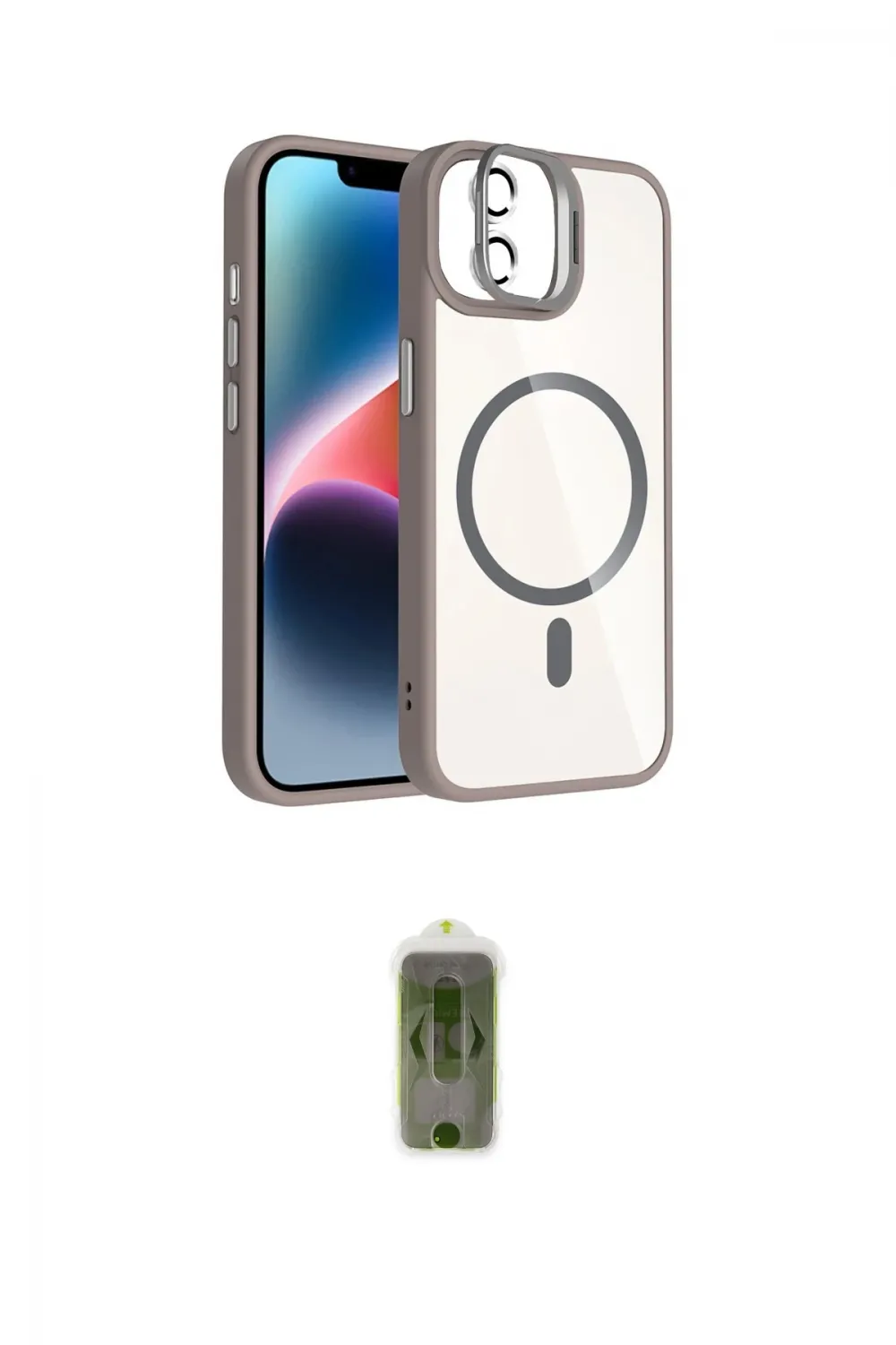 ieg™ iPhone 11 Kılıf Yadigar Asil Koleksiyonu - Siyah Joko Magic 5D Hayalet Cam