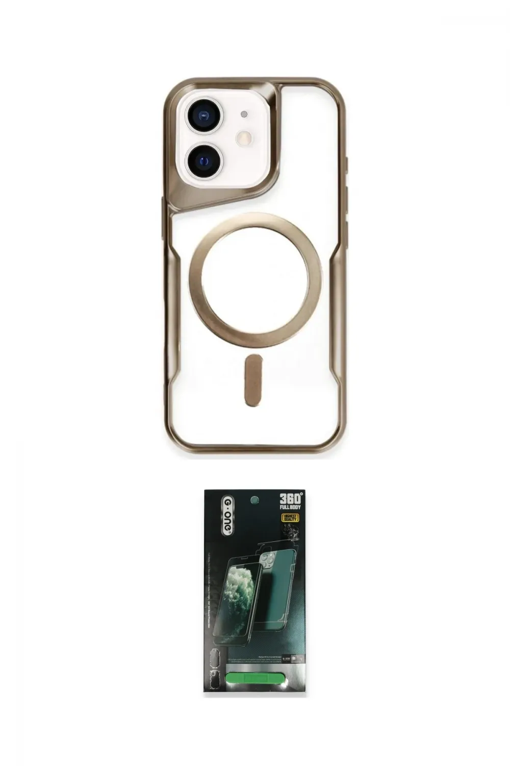 ieg™ iPhone 11 Kılıf Yadigar Klasik Özel Seri - Şeffaf 360 Full Body Arka Koruyucu