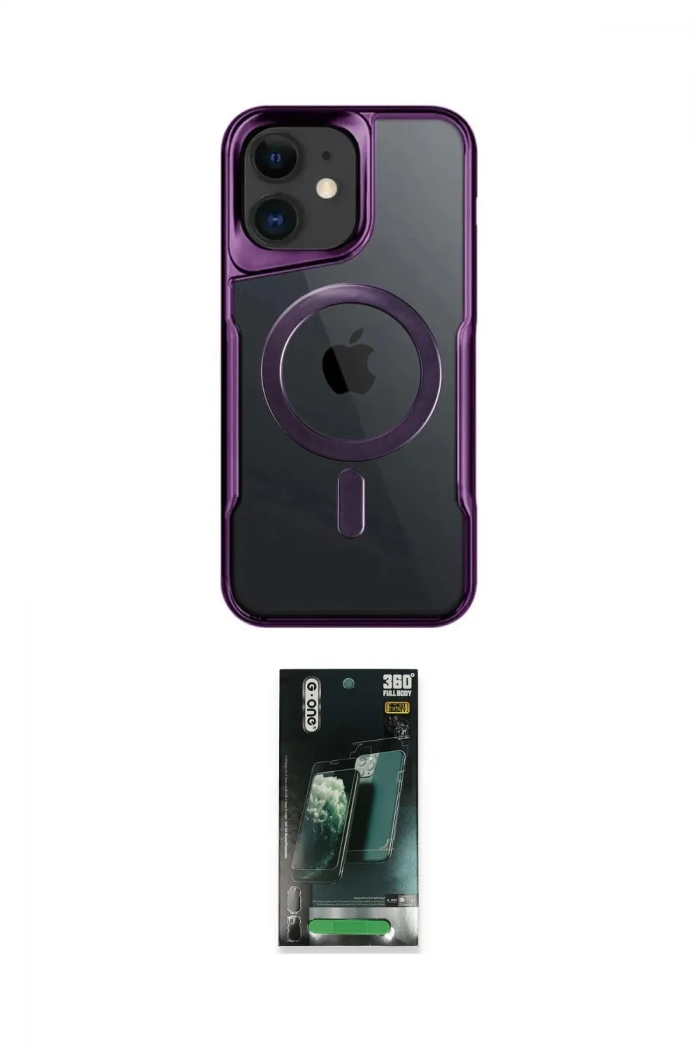 ieg™ iPhone 11 Kılıf Yadigar Klasik Özel Seri - Şeffaf 360 Full Body Arka Koruyucu