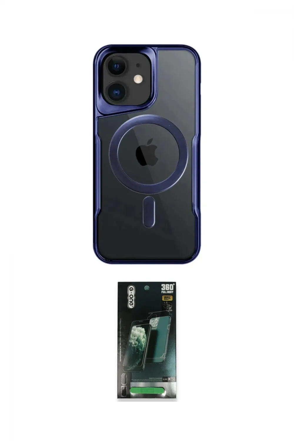 ieg™ iPhone 11 Kılıf Yadigar Klasik Özel Seri - Şeffaf 360 Full Body Arka Koruyucu