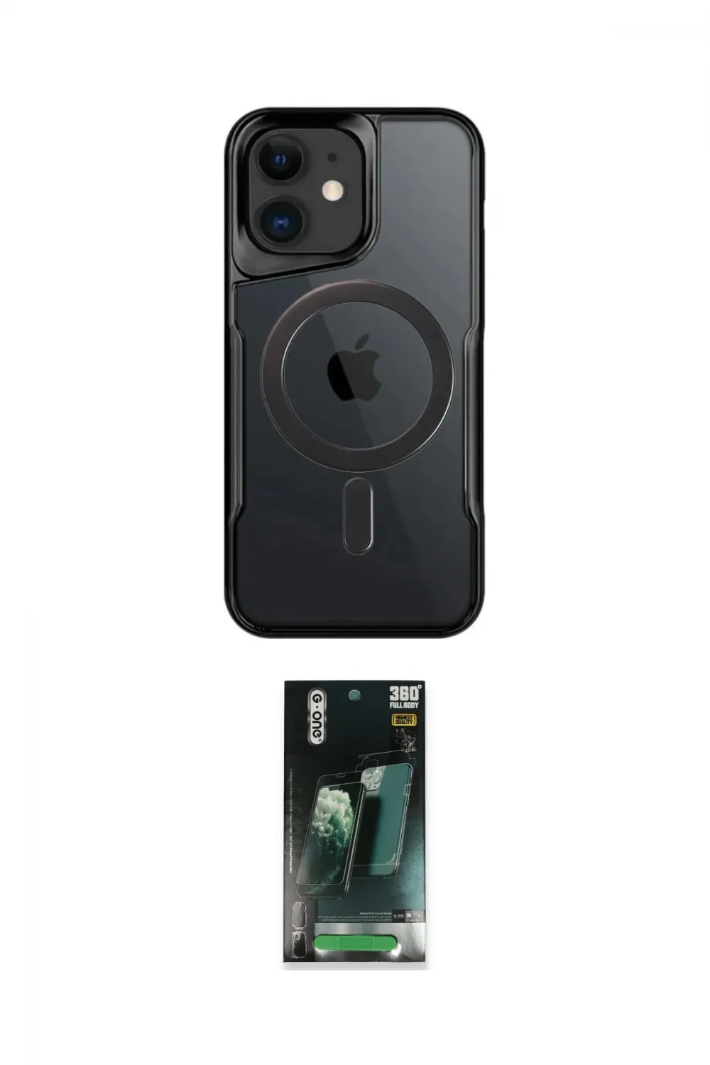 ieg™ iPhone 11 Kılıf Yadigar Klasik Özel Seri - Şeffaf 360 Full Body Arka Koruyucu