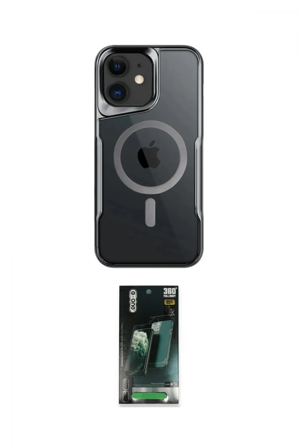 ieg™ iPhone 11 Kılıf Yadigar Klasik Özel Seri - Şeffaf 360 Full Body Arka Koruyucu