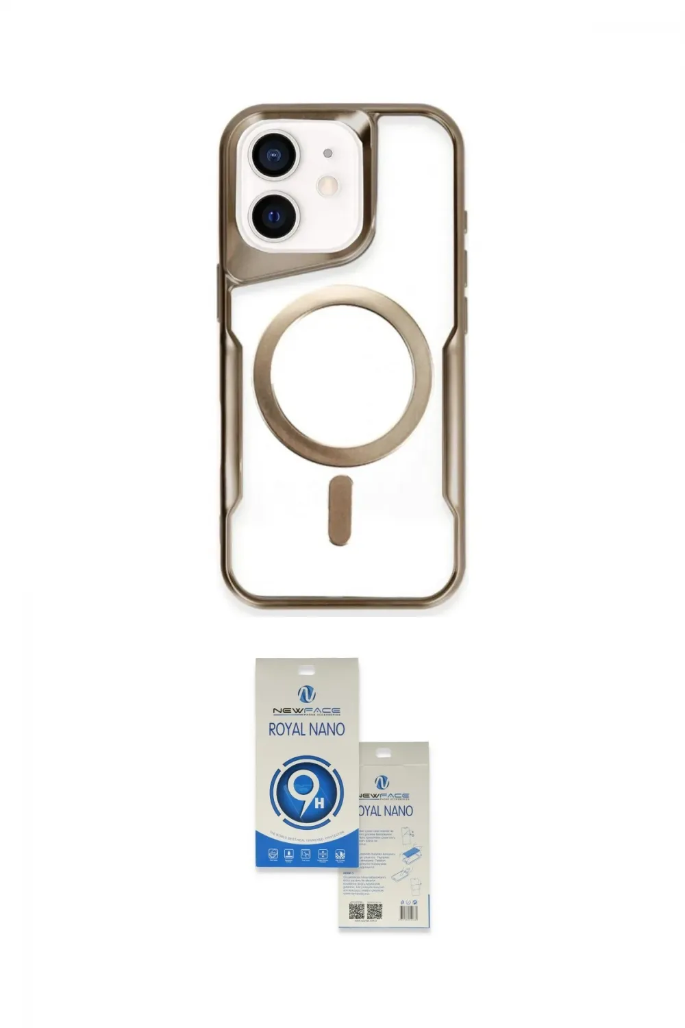 ieg™ iPhone 11 Kılıf Yadigar Klasik Özel Seri - Şeffaf Royal Nano Ekran Koruyucu
