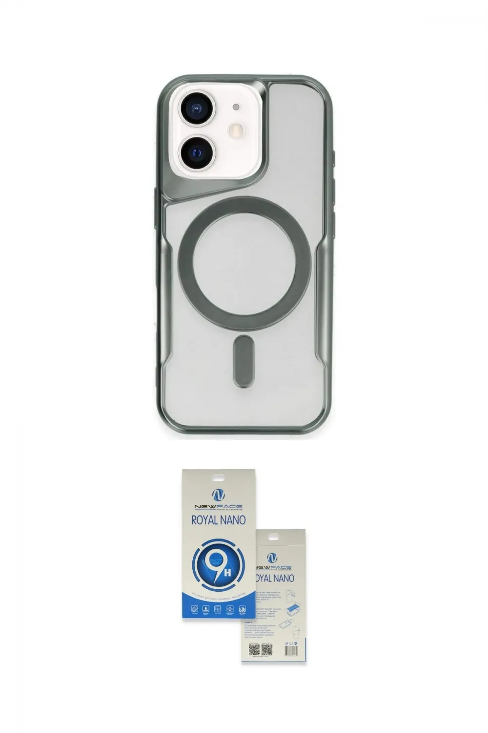 ieg™ iPhone 11 Kılıf Yadigar Klasik Özel Seri - Şeffaf Royal Nano Ekran Koruyucu
