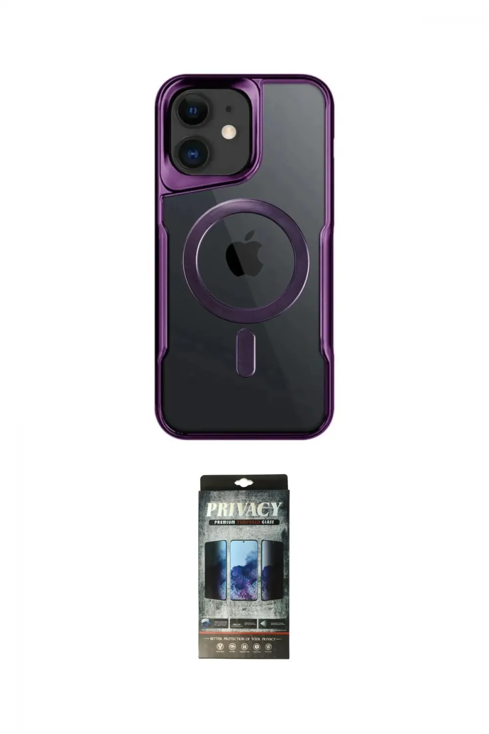 ieg™ iPhone 11 Kılıf Yadigar Klasik Özel Seri - Siyah 34D Hayalet Izgaralı Cam