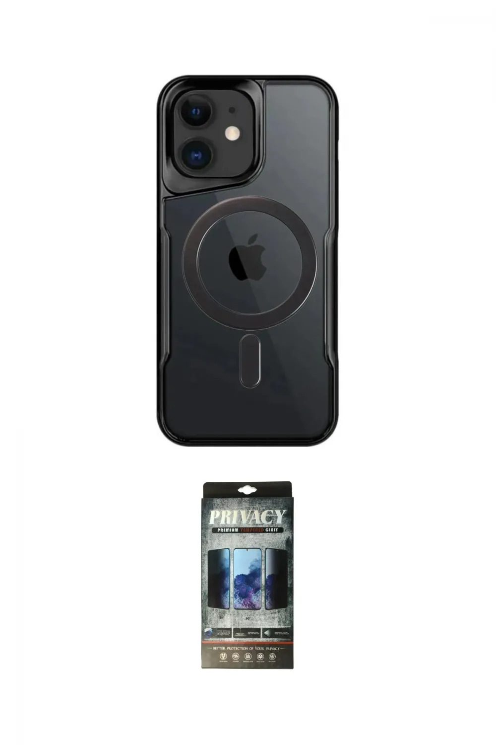 ieg™ iPhone 11 Kılıf Yadigar Klasik Özel Seri - Siyah 34D Hayalet Izgaralı Cam