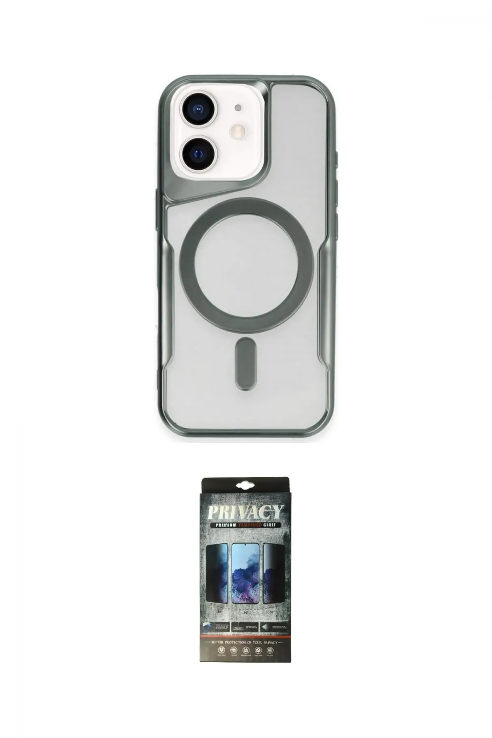ieg™ iPhone 11 Kılıf Yadigar Klasik Özel Seri - Siyah 34D Hayalet Izgaralı Cam