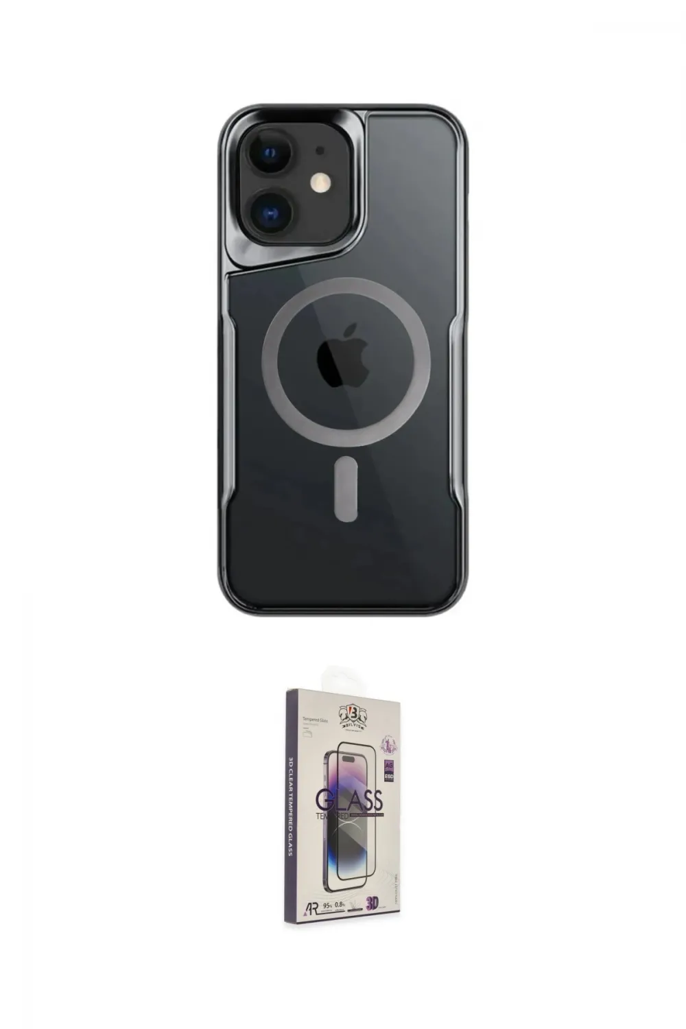ieg™ iPhone 11 Kılıf Yadigar Klasik Özel Seri - Siyah Bilvis 3D Cam Ekran Koruyucu