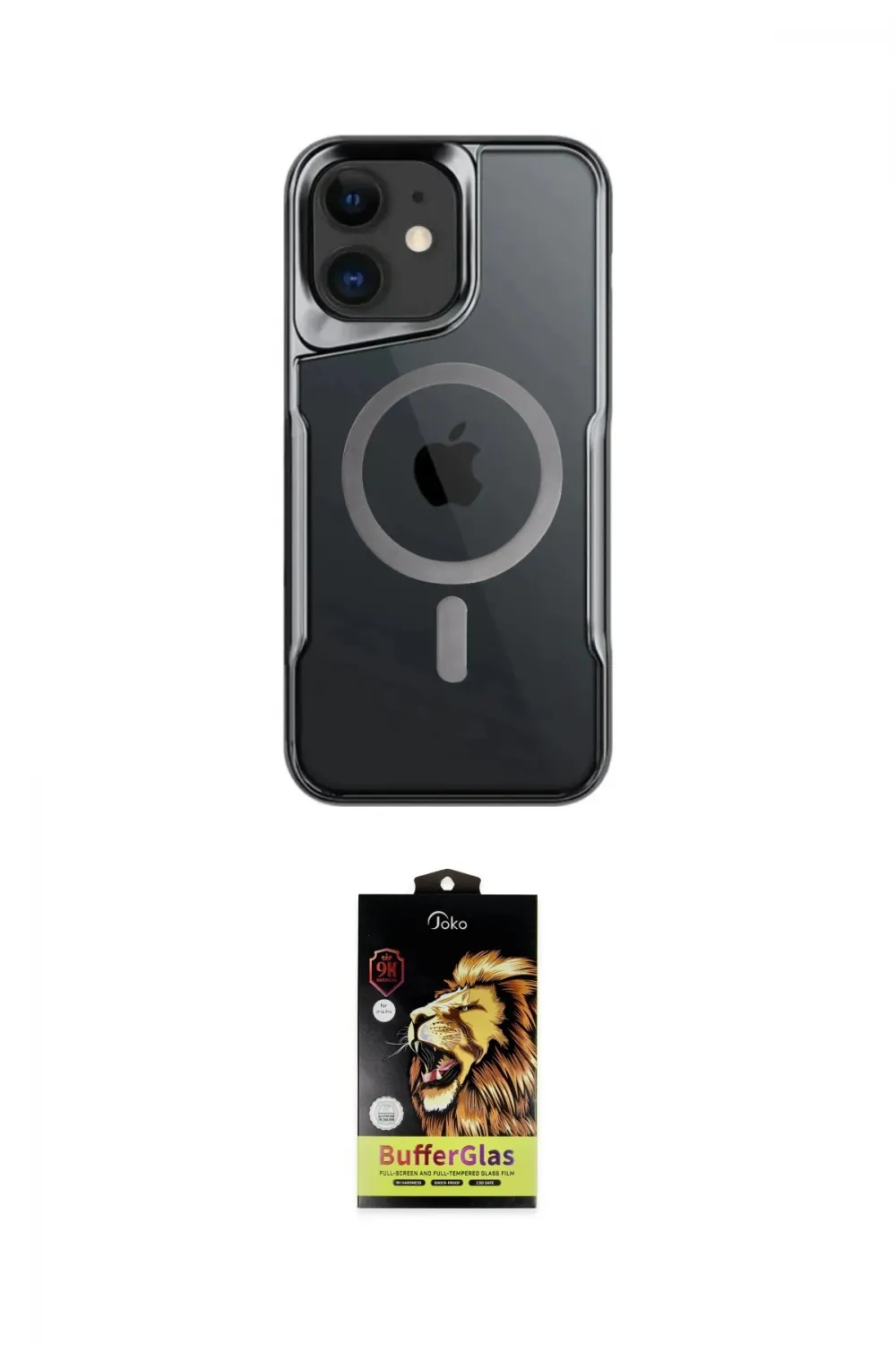 ieg™ iPhone 11 Kılıf Yadigar Klasik Özel Seri - Siyah Buffer Cam Ekran Koruyucu