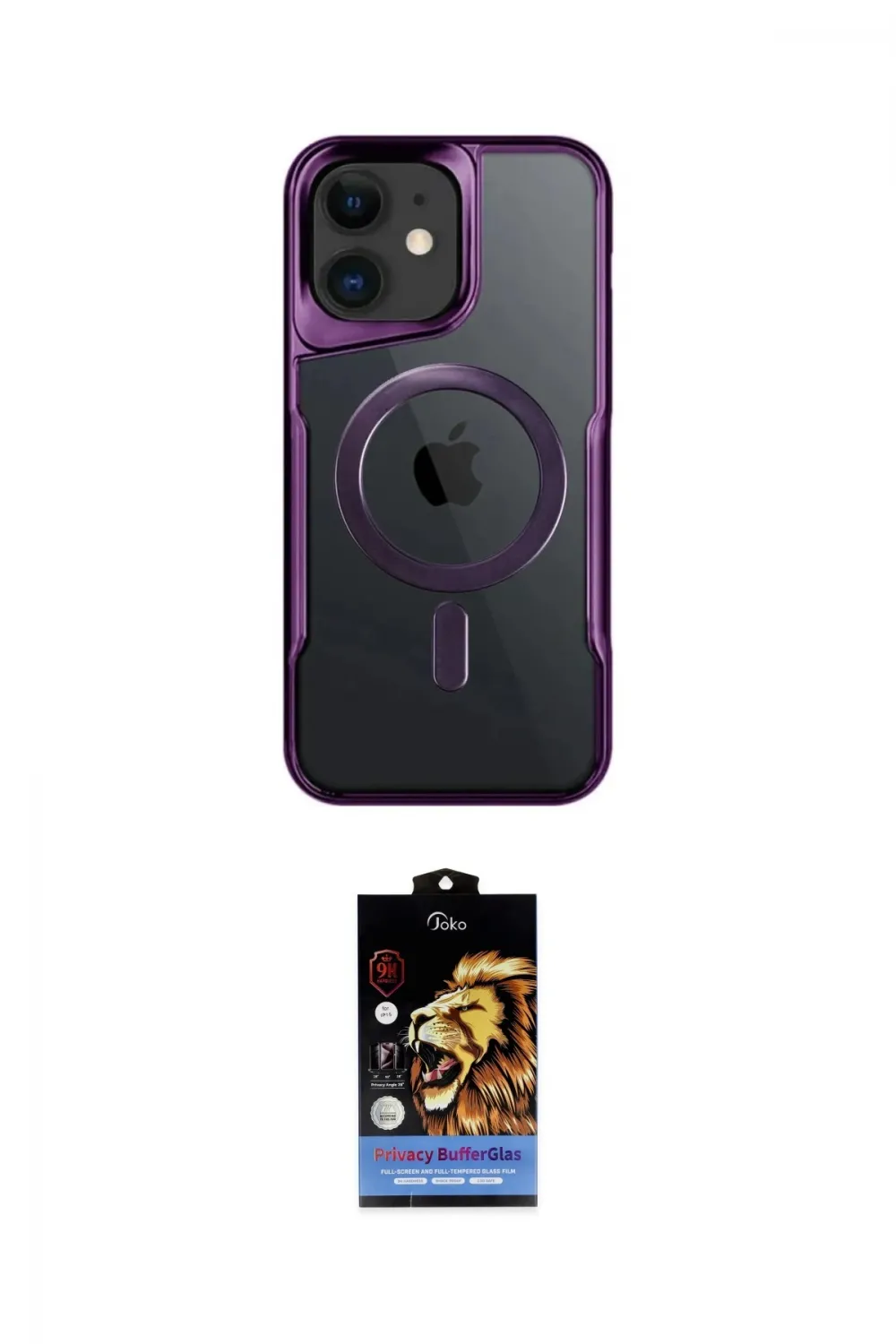 ieg™ iPhone 11 Kılıf Yadigar Klasik Özel Seri - Siyah Buffer Hayalet Cam Ekran Koruyucu