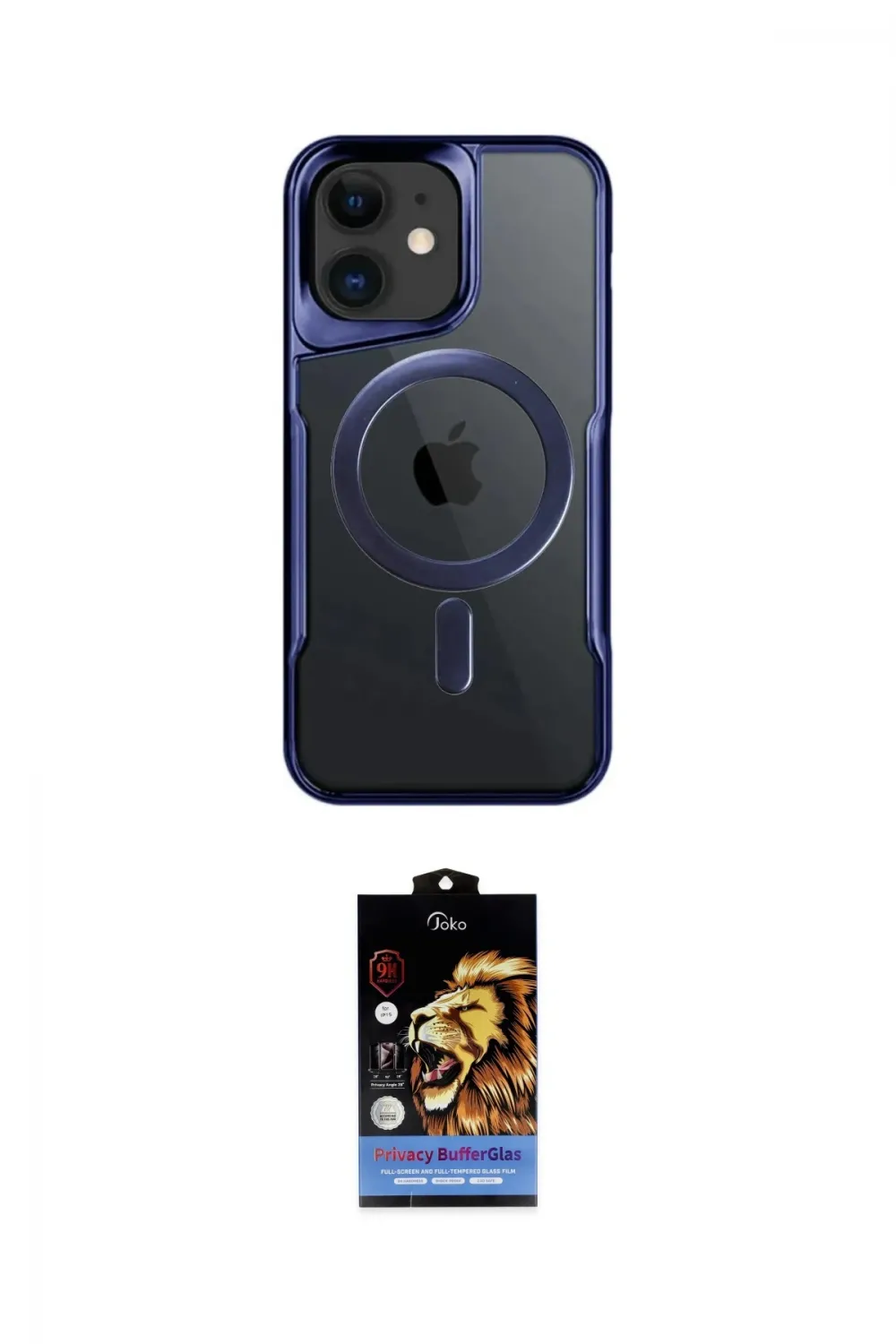 ieg™ iPhone 11 Kılıf Yadigar Klasik Özel Seri - Siyah Buffer Hayalet Cam Ekran Koruyucu