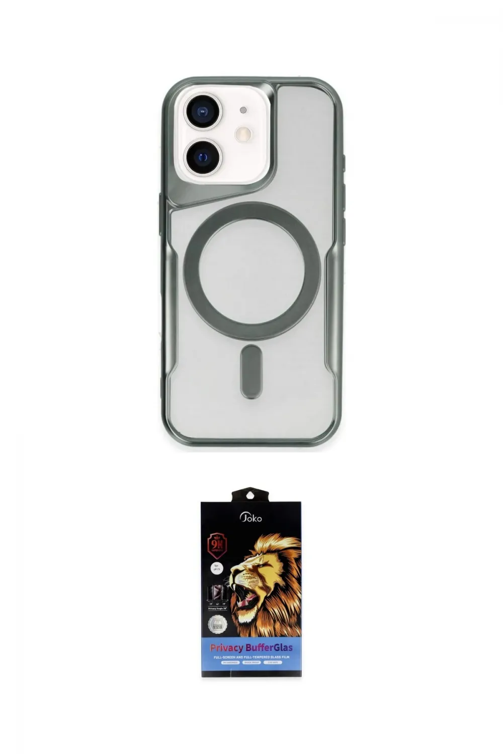 ieg™ iPhone 11 Kılıf Yadigar Klasik Özel Seri - Siyah Buffer Hayalet Cam Ekran Koruyucu