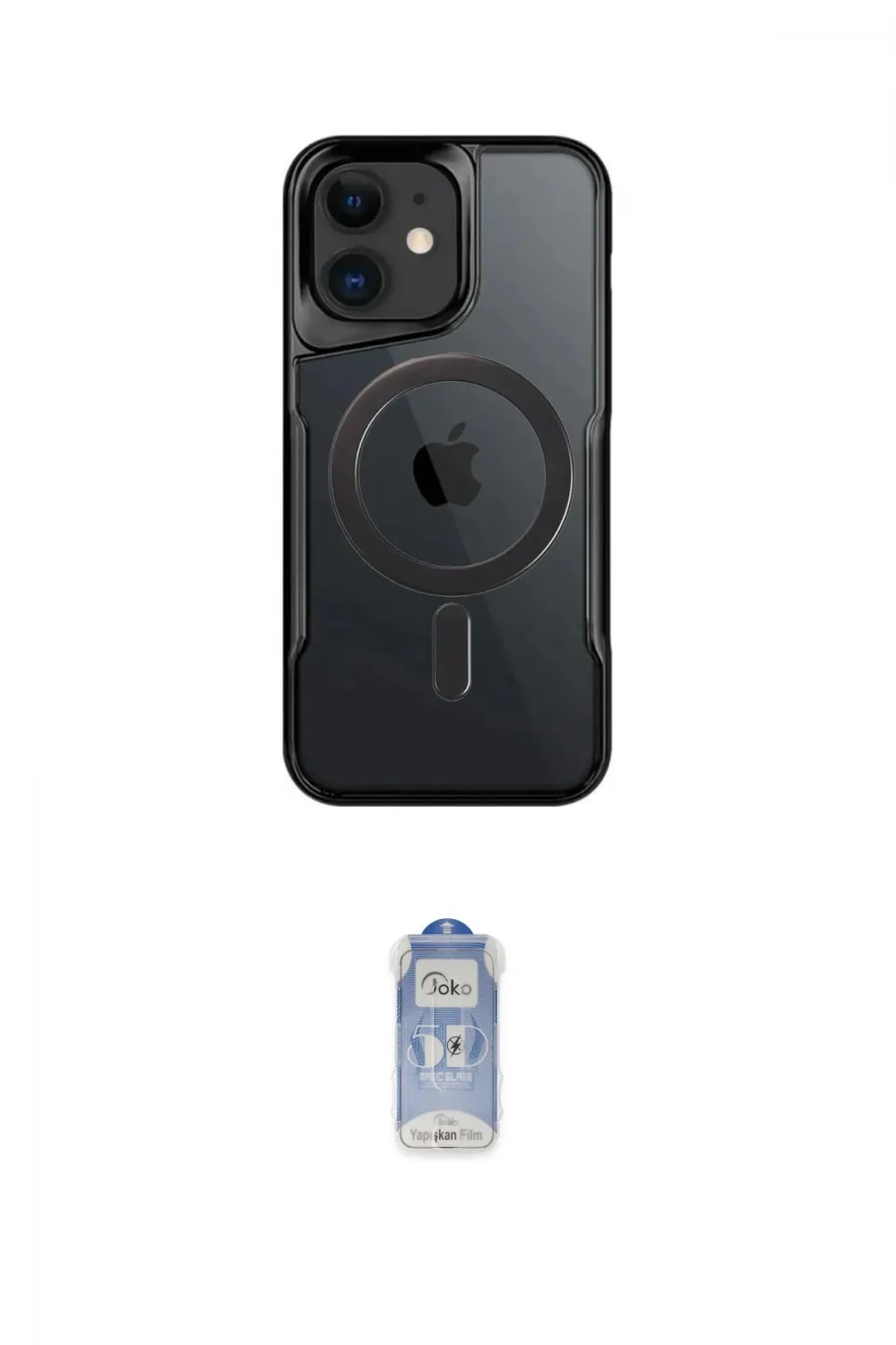 ieg™ iPhone 11 Kılıf Yadigar Klasik Özel Seri - Siyah Joko Magic 5D Cam
