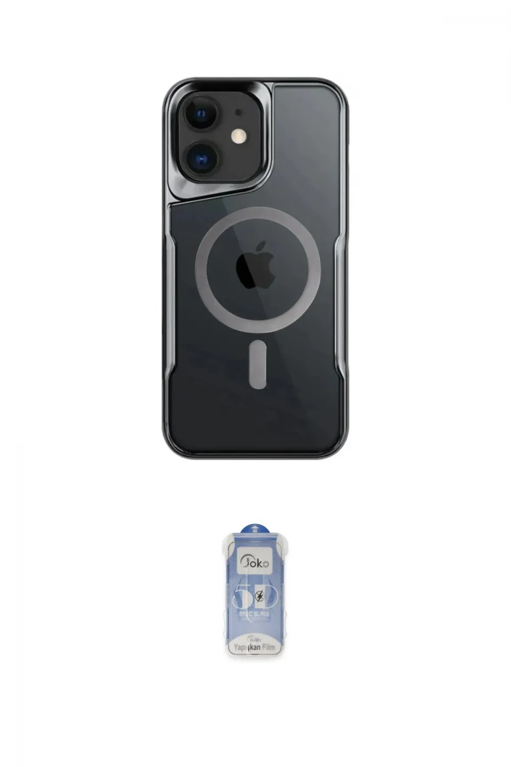 ieg™ iPhone 11 Kılıf Yadigar Klasik Özel Seri - Siyah Joko Magic 5D Cam