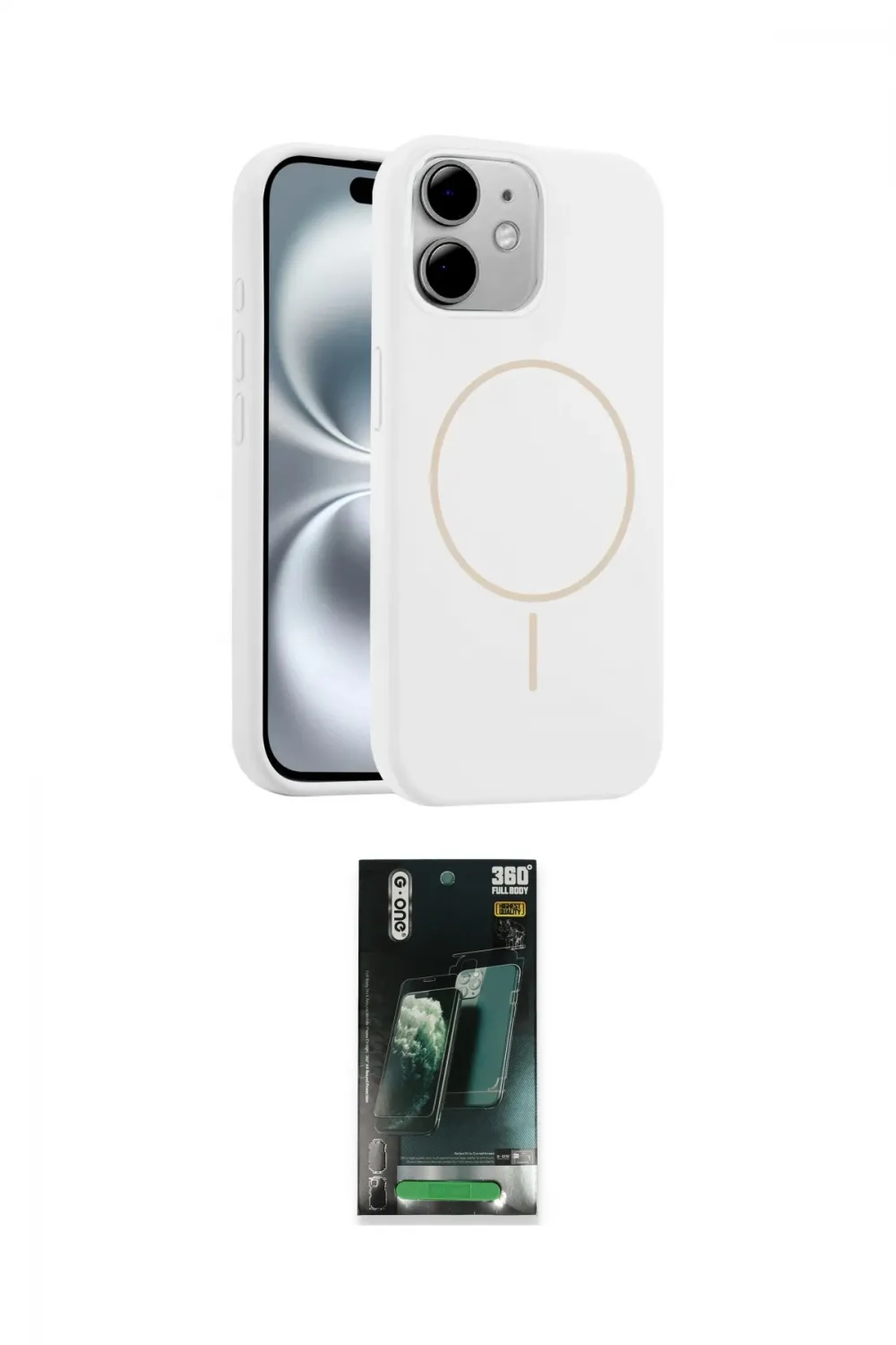 ieg™ iPhone 11 Kılıf Yankı Form Serisi - Şeffaf 360 Full Body Arka Koruyucu