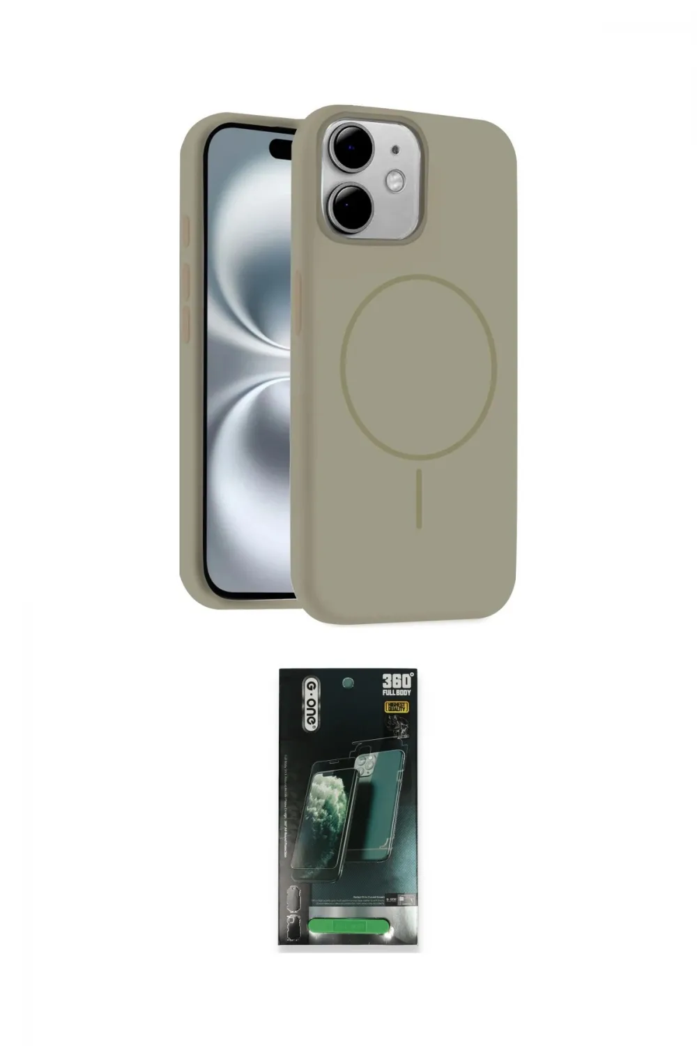 ieg™ iPhone 11 Kılıf Yankı Form Serisi - Şeffaf 360 Full Body Arka Koruyucu