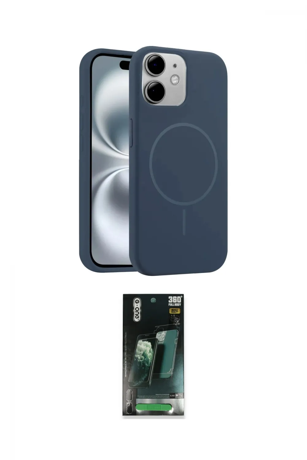 ieg™ iPhone 11 Kılıf Yankı Form Serisi - Şeffaf 360 Full Body Arka Koruyucu