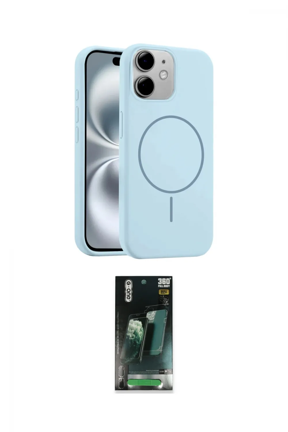 ieg™ iPhone 11 Kılıf Yankı Form Serisi - Şeffaf 360 Full Body Arka Koruyucu