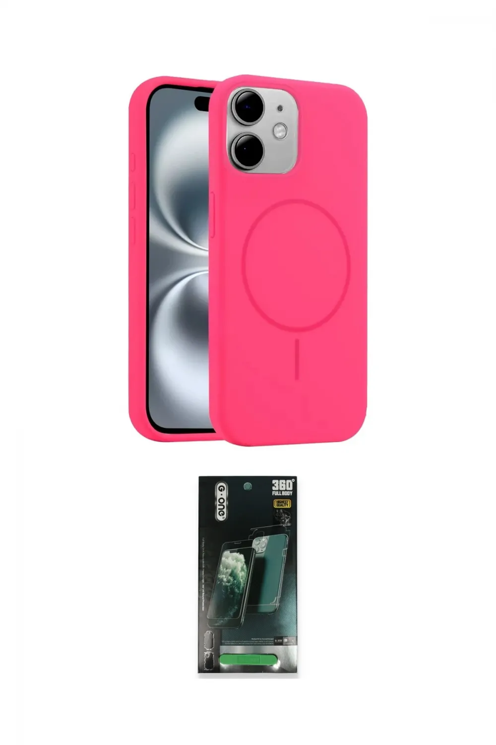 ieg™ iPhone 11 Kılıf Yankı Form Serisi - Şeffaf 360 Full Body Arka Koruyucu