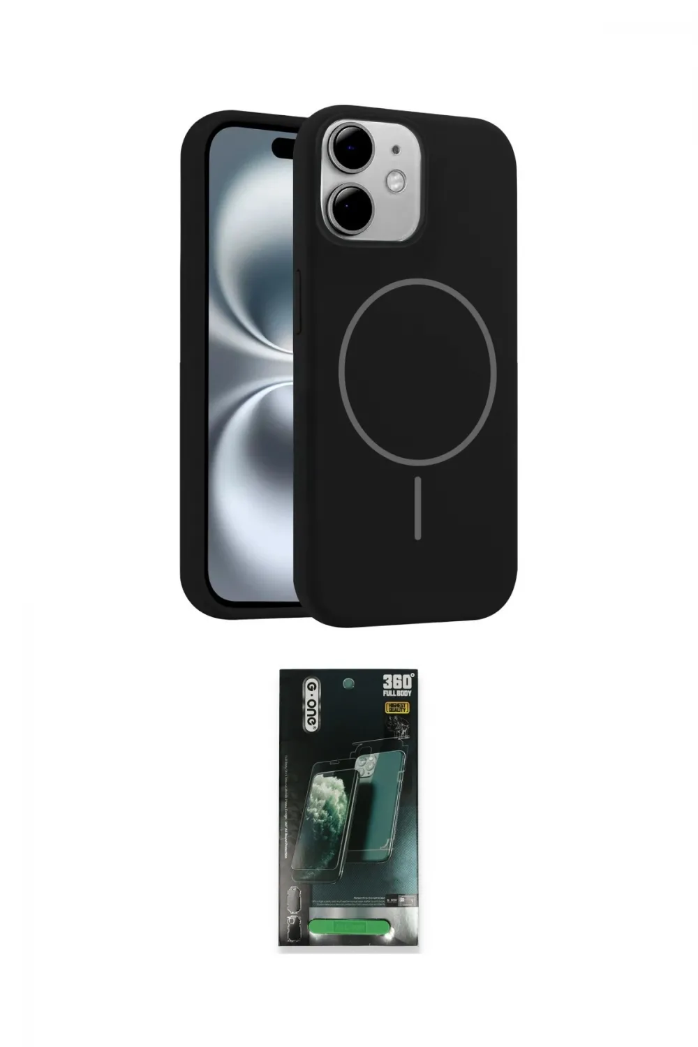 ieg™ iPhone 11 Kılıf Yankı Form Serisi - Şeffaf 360 Full Body Arka Koruyucu