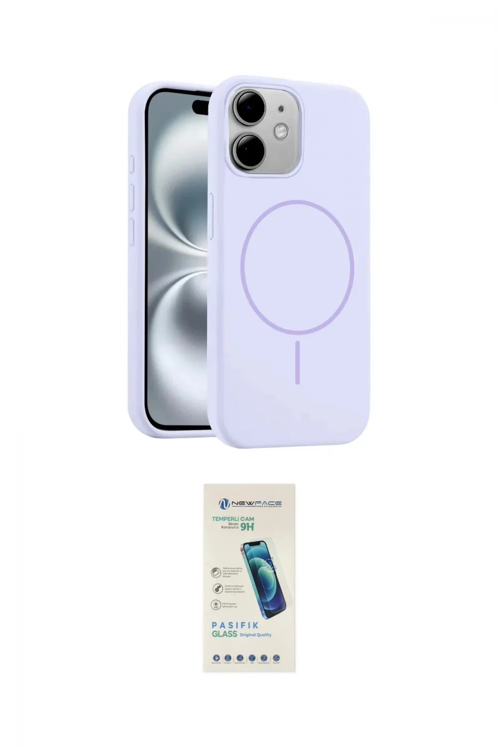 ieg™ iPhone 11 Kılıf Yankı Form Serisi - Şeffaf Pasifik Cam Ekran Koruyucu