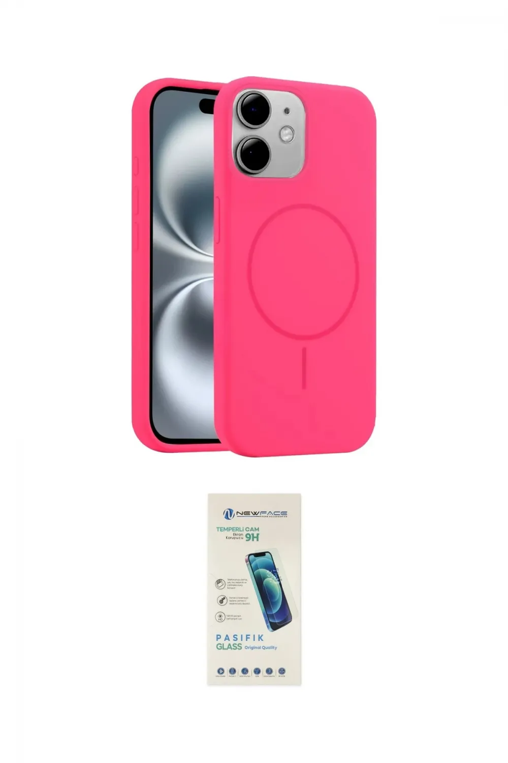 ieg™ iPhone 11 Kılıf Yankı Form Serisi - Şeffaf Pasifik Cam Ekran Koruyucu