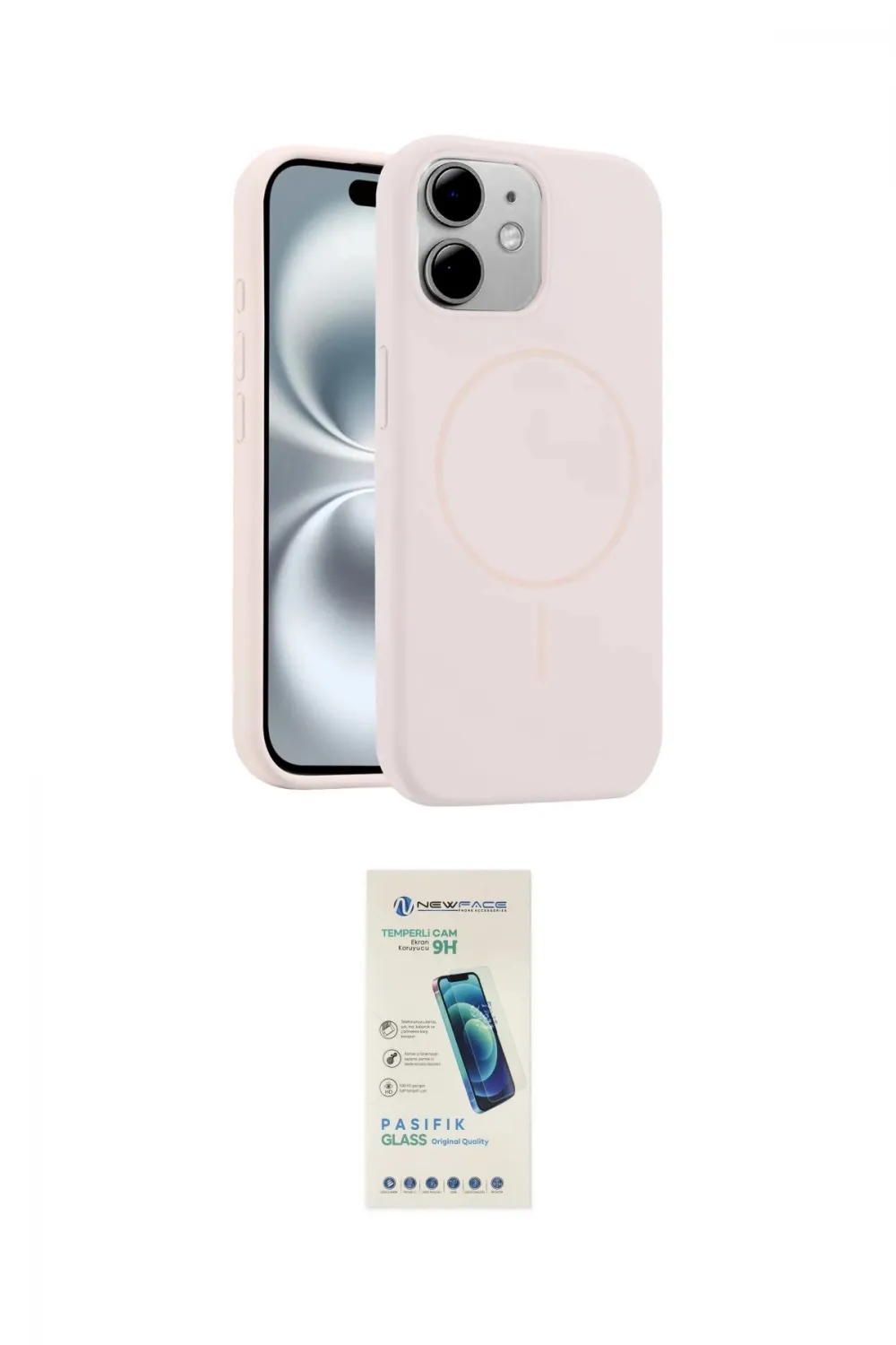 ieg™ iPhone 11 Kılıf Yankı Form Serisi - Şeffaf Pasifik Cam Ekran Koruyucu