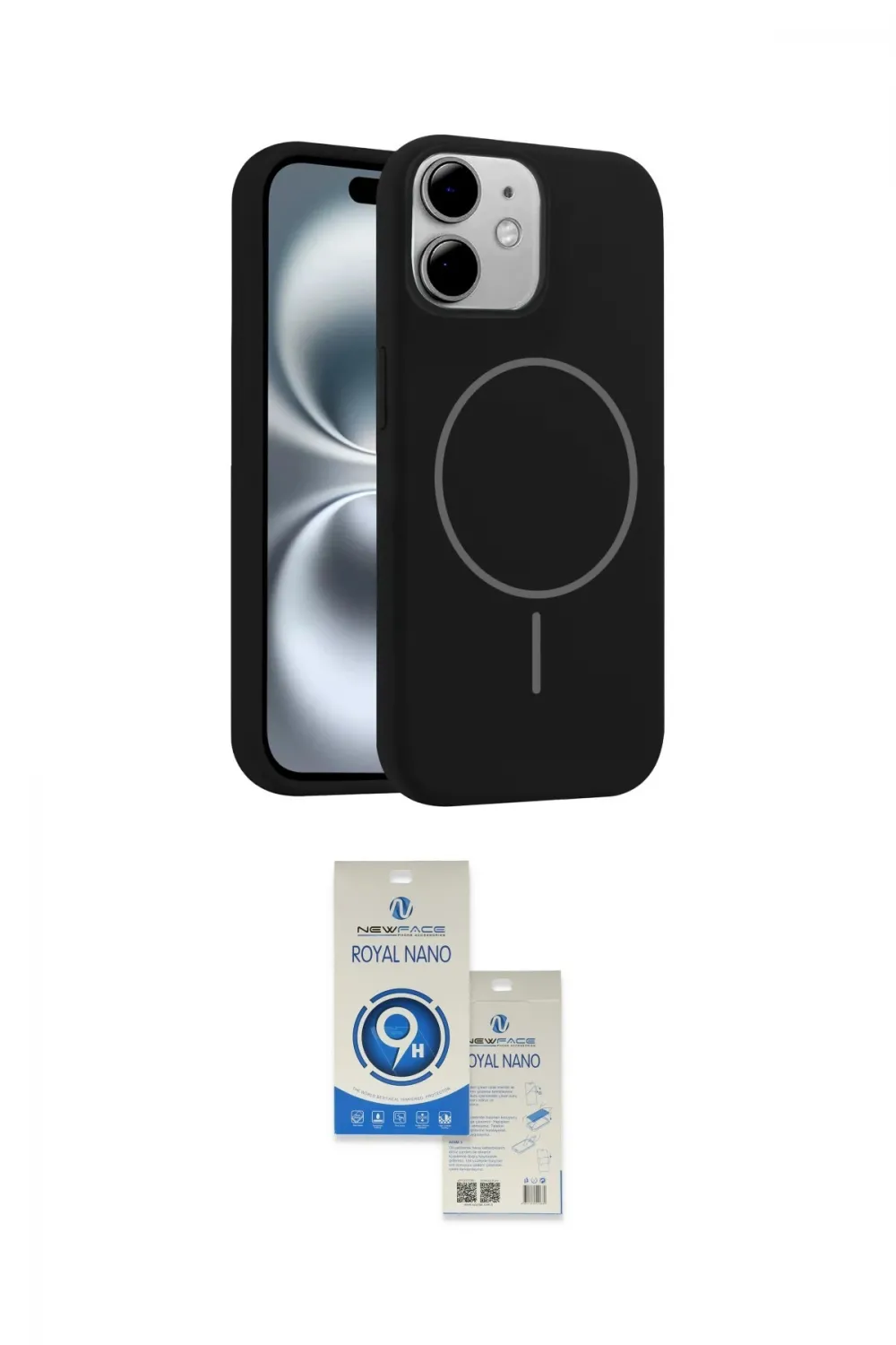 ieg™ iPhone 11 Kılıf Yankı Form Serisi - Şeffaf Royal Nano Ekran Koruyucu
