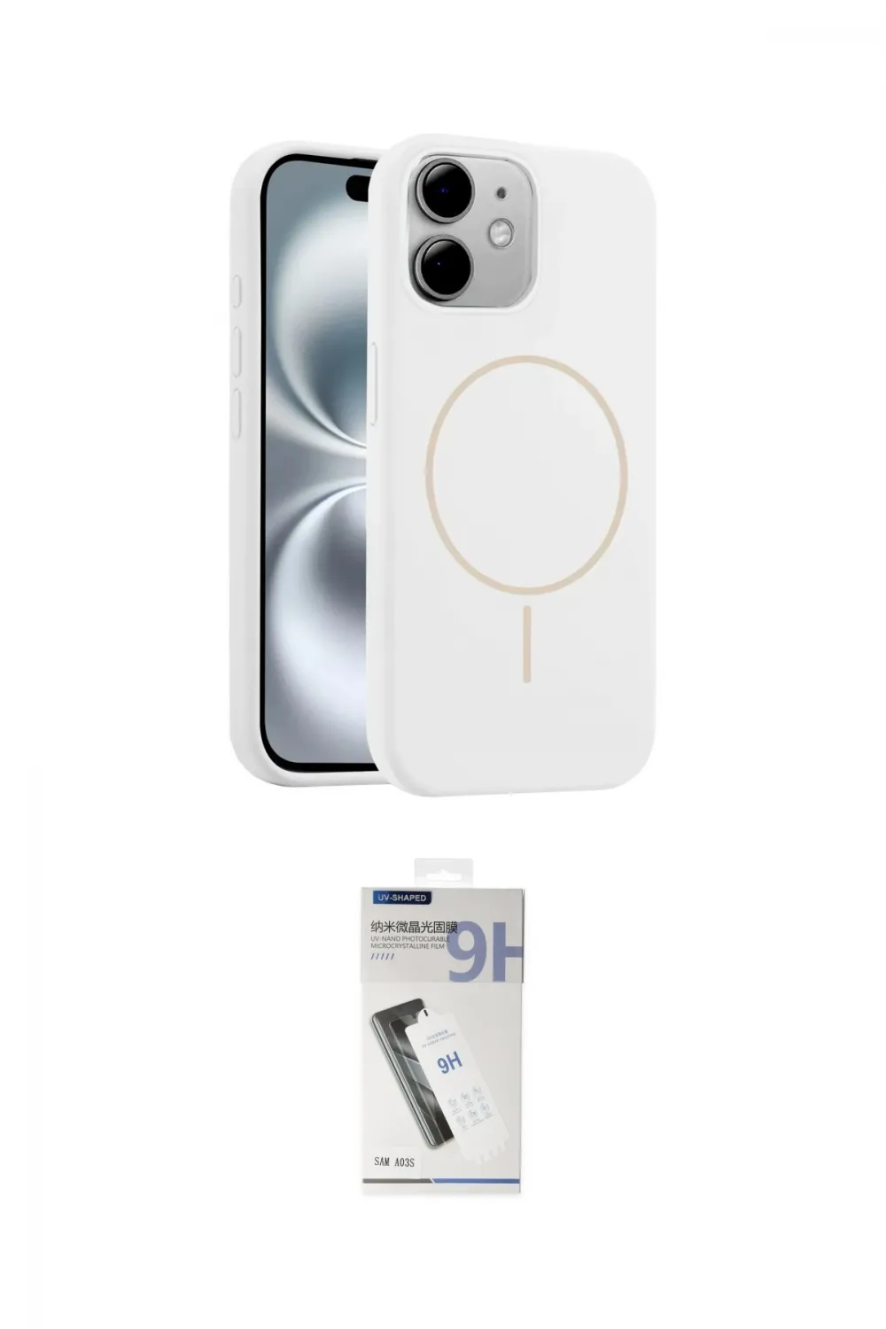ieg™ iPhone 11 Kılıf Yankı Form Serisi - Şeffaf Uv Polymer Nano Ekran Koruyucu
