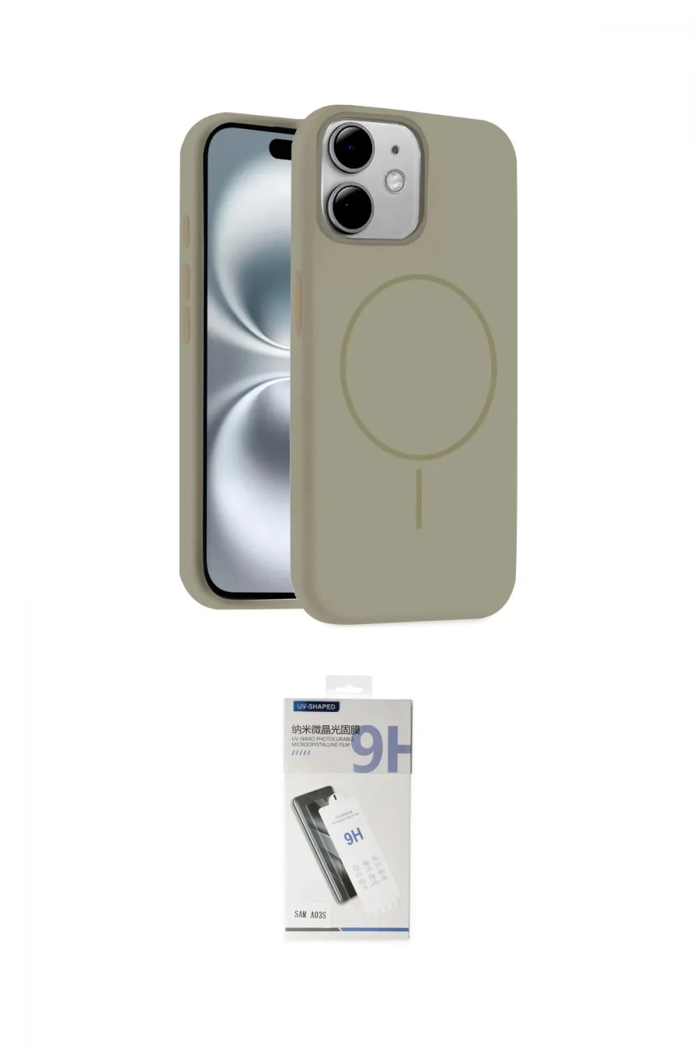 ieg™ iPhone 11 Kılıf Yankı Form Serisi - Şeffaf Uv Polymer Nano Ekran Koruyucu