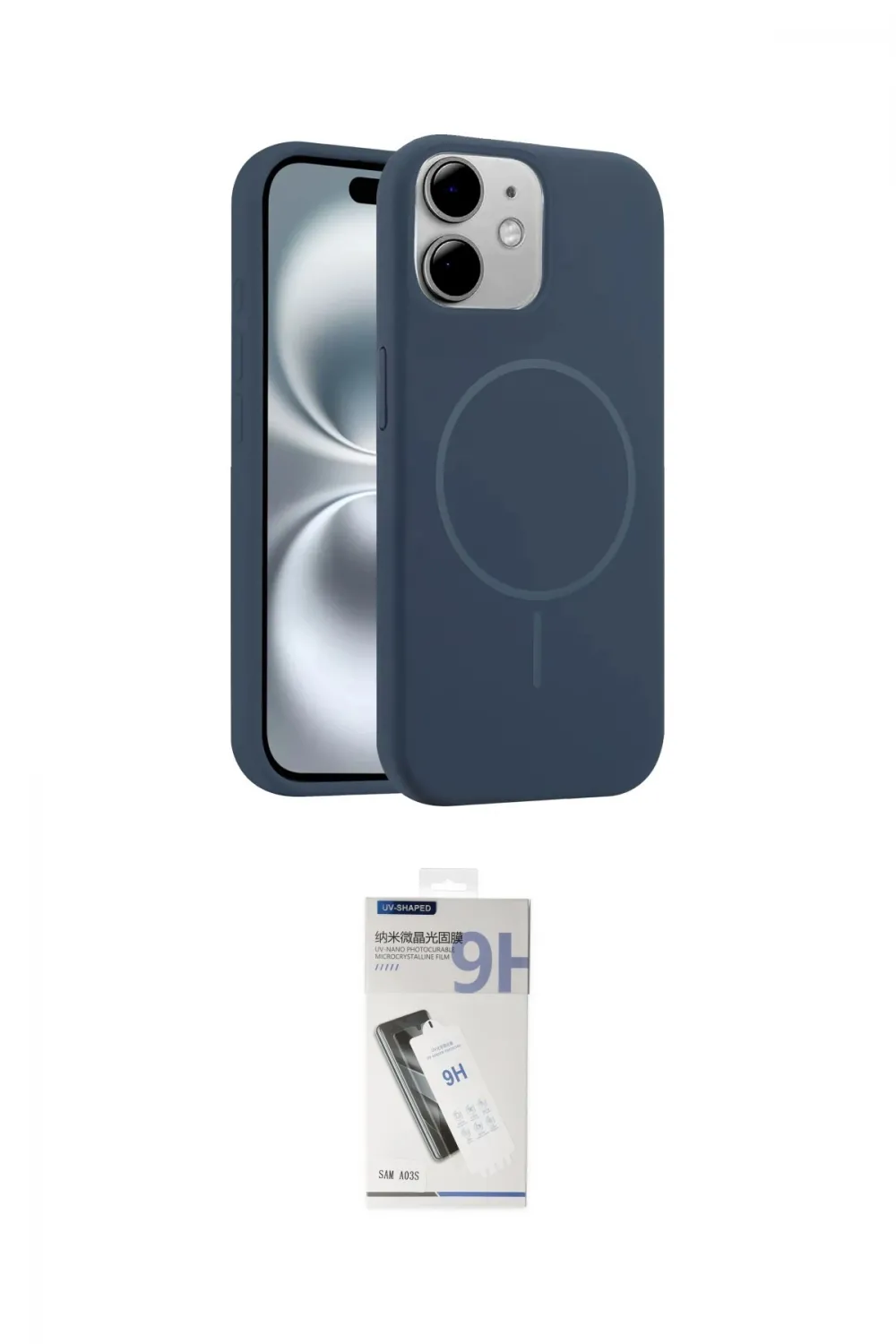ieg™ iPhone 11 Kılıf Yankı Form Serisi - Şeffaf Uv Polymer Nano Ekran Koruyucu